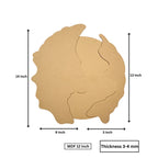 MDF Geode Clock Base | Resin Art Clock Base – 12, 14 & 16 Inch