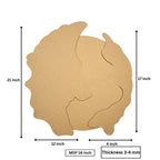 MDF Geode Clock Base | Resin Art Clock Base – 12, 14 & 16 Inch