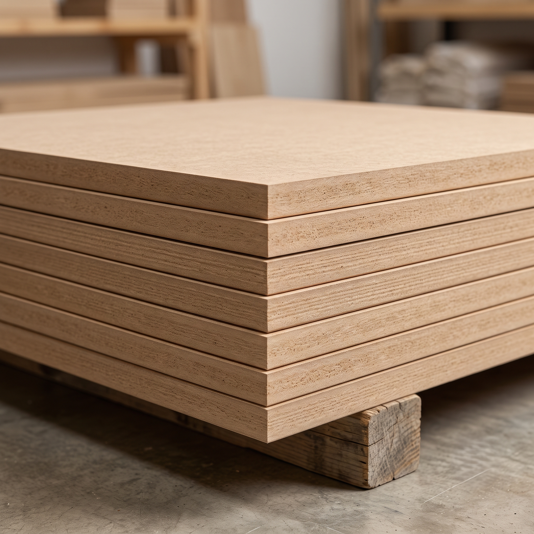 8mm MDF sheet close-up — smooth base board for resin art and craft making, Surat