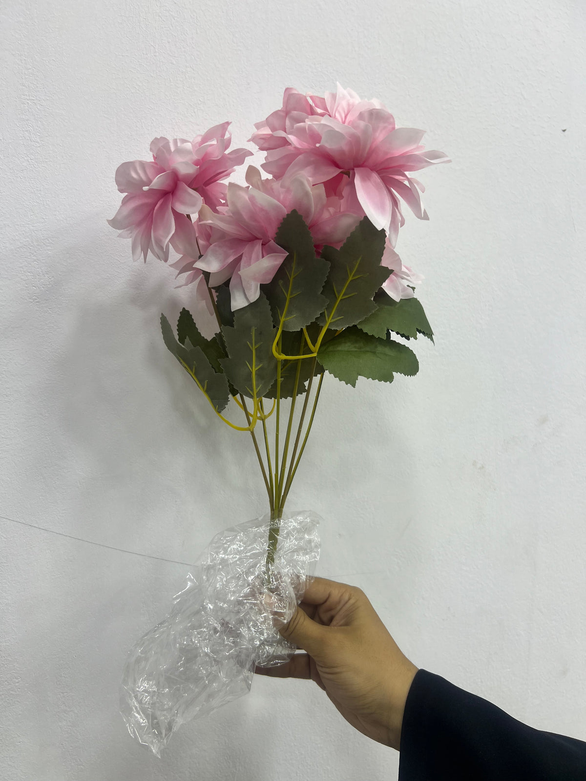 🌸 Artificial Pink Dahlia Flower Bunch