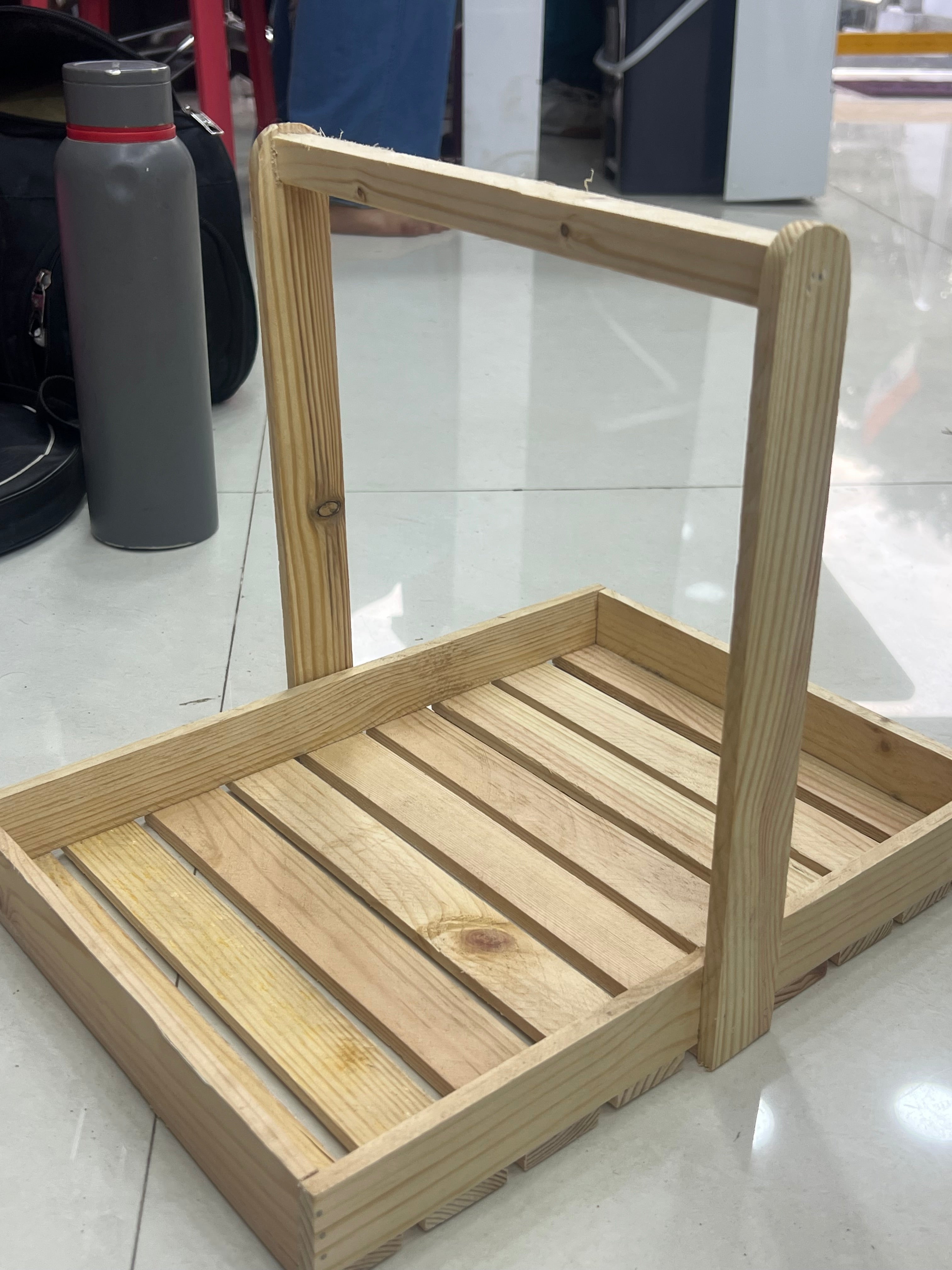 Pinewood Patti Tray Basket