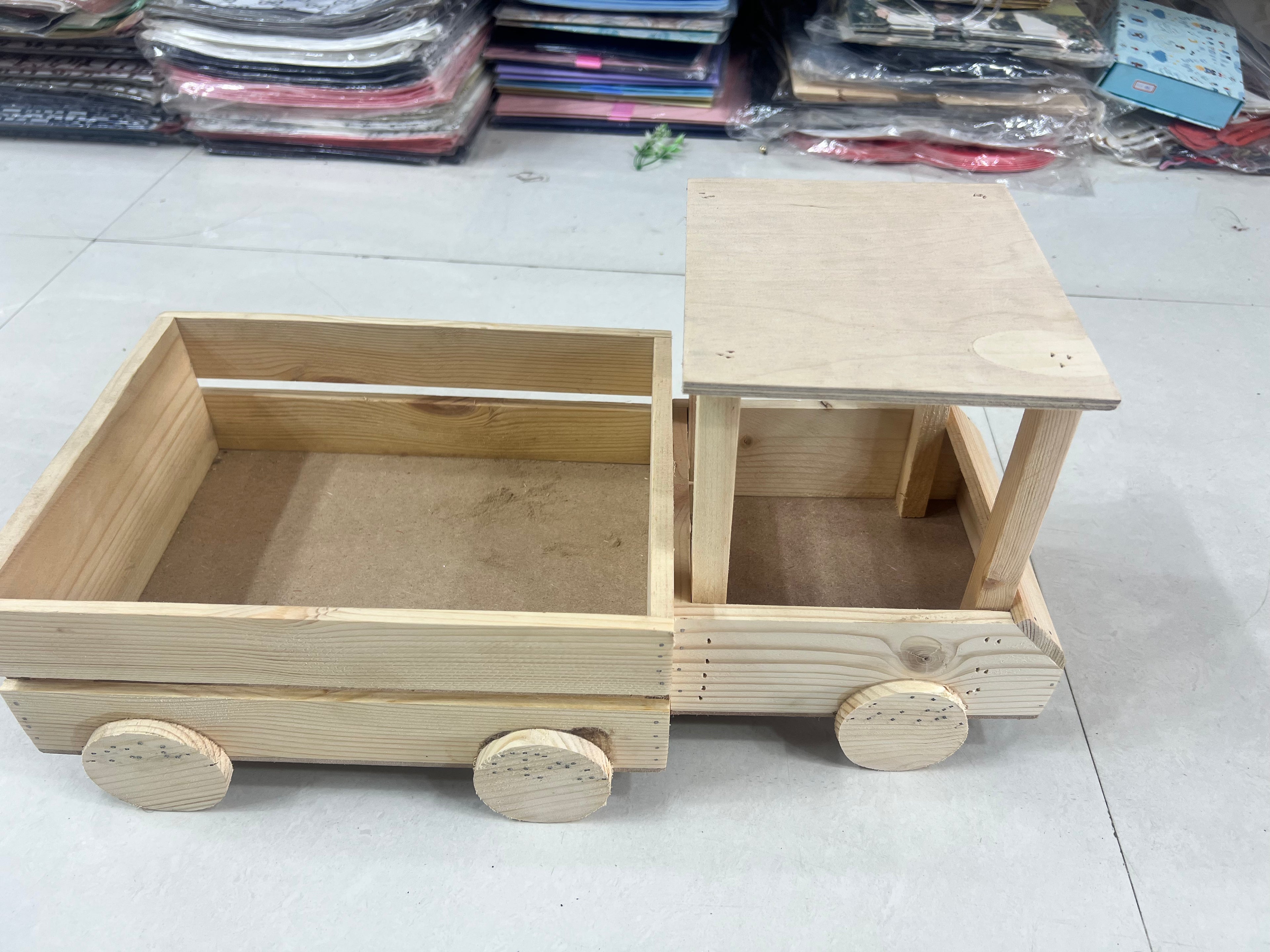Wooden Gift Truck crate Basket | for New born baby accessories | Festive Hamper | Dry fruit packaging