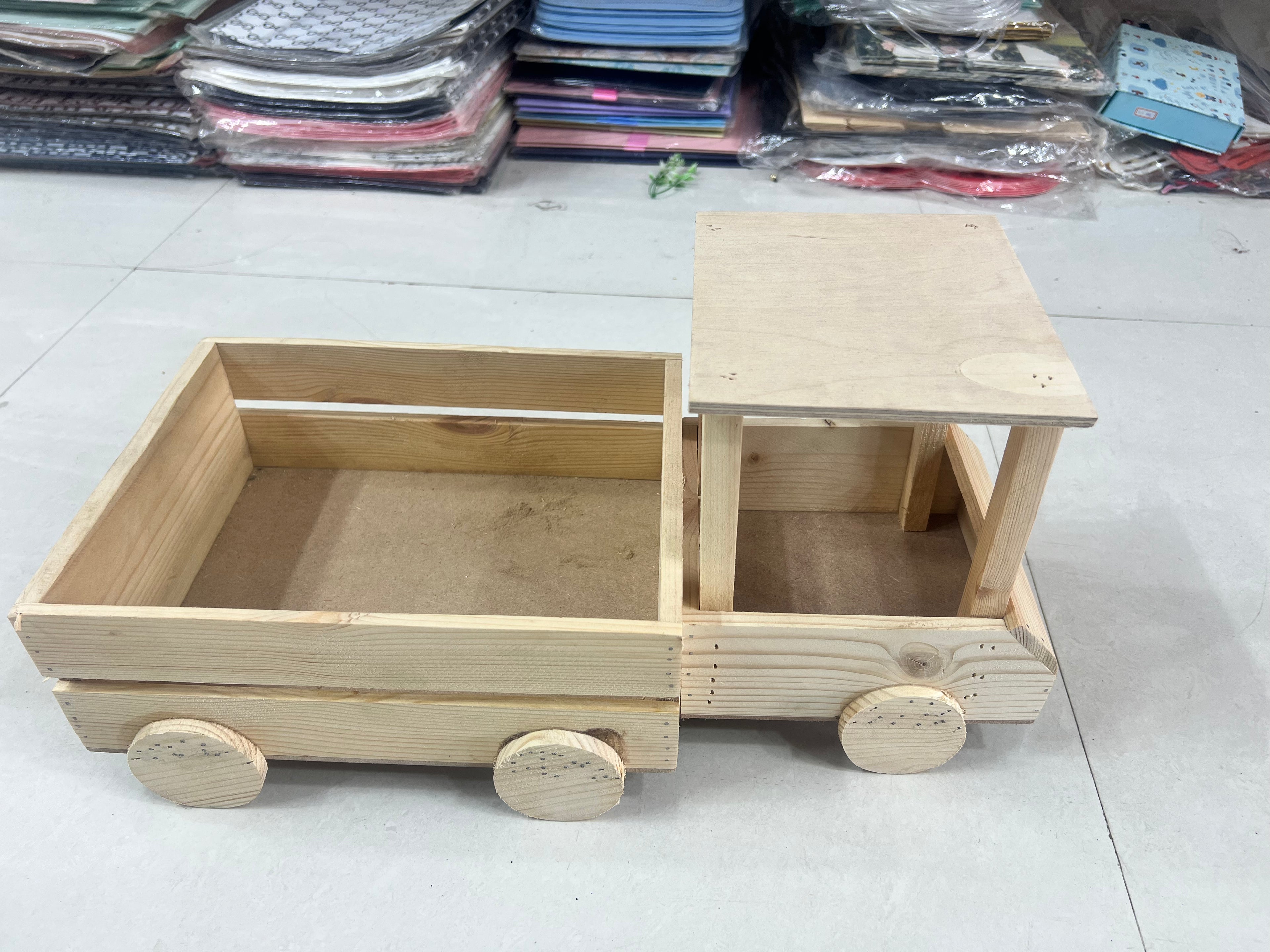 Wooden Gift Truck crate Basket | for New born baby accessories | Festive Hamper | Dry fruit packaging