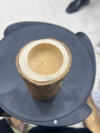 Tree stump wooden candle holder ,tea light holder (full set of 3)
