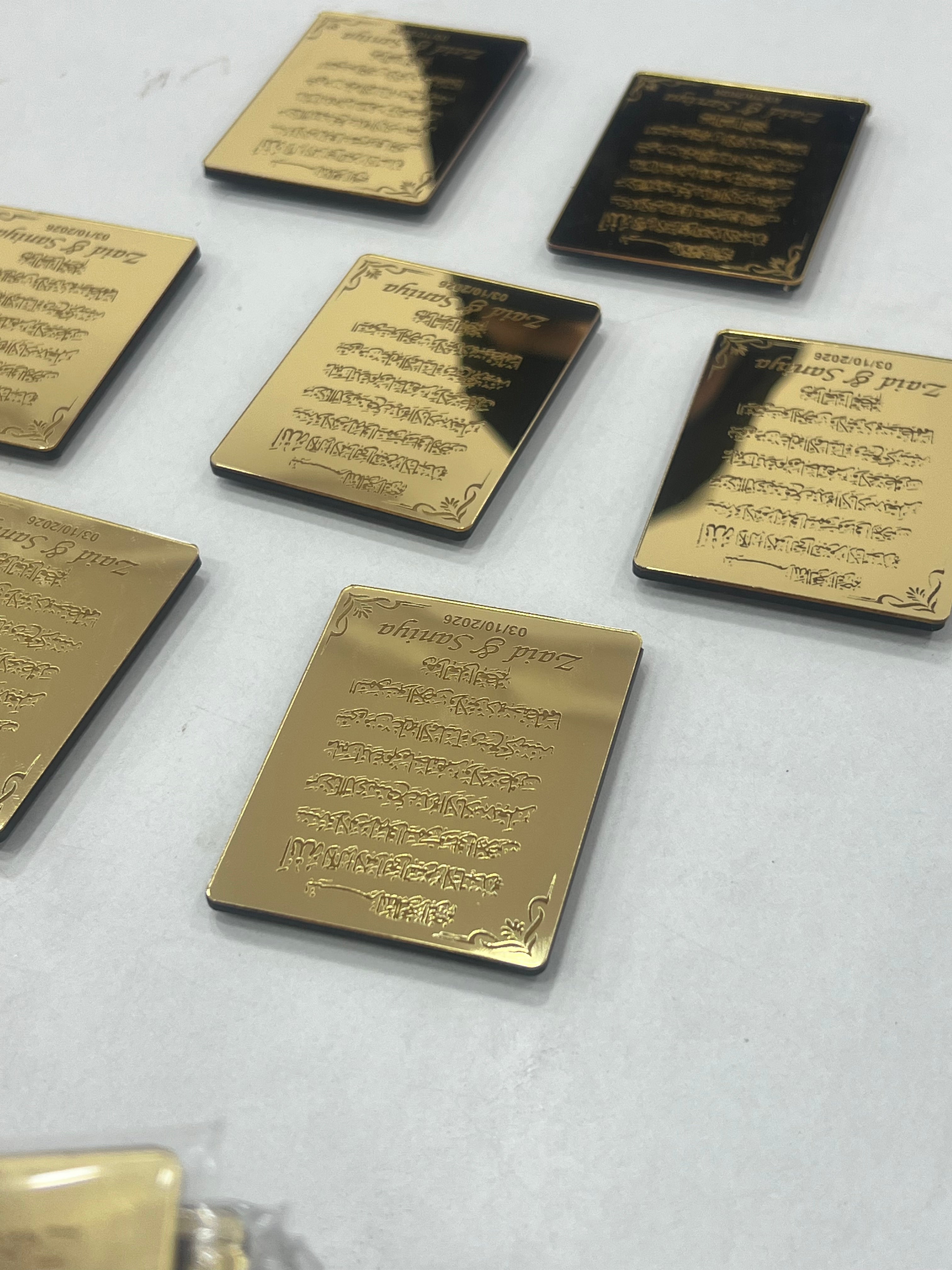 Acrylic ayatul kursi fridge magnets