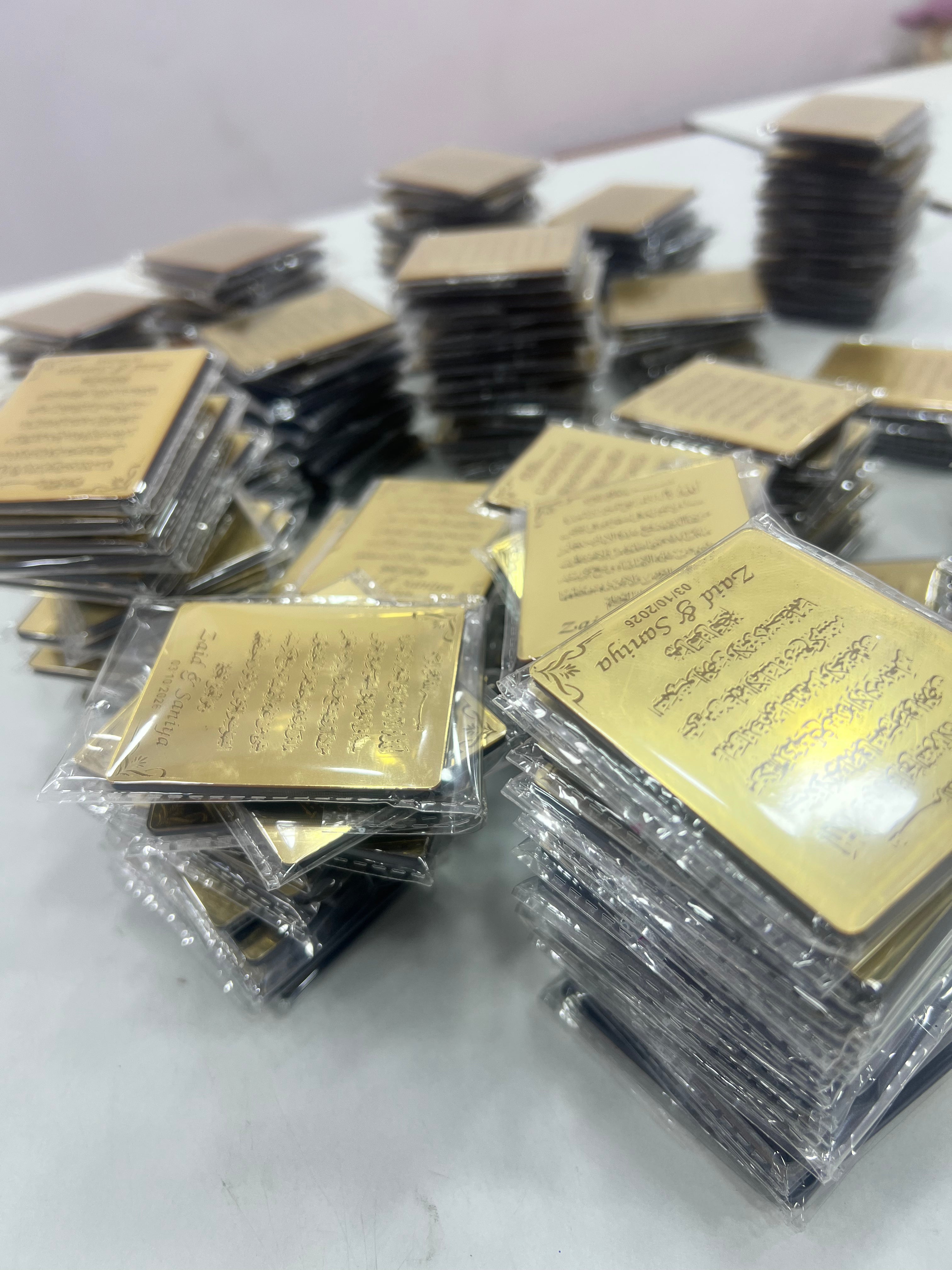 Acrylic ayatul kursi fridge magnets