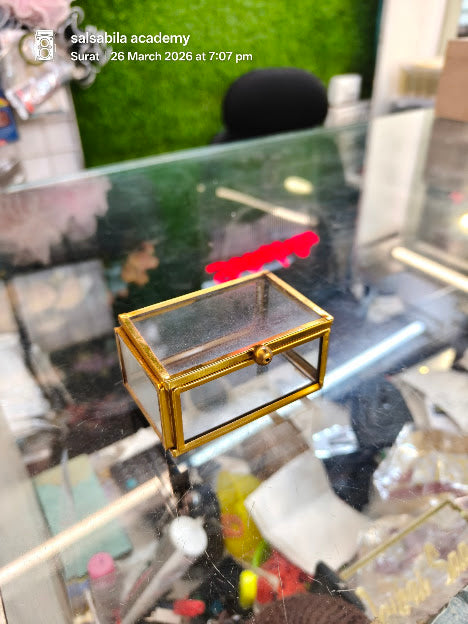 small matel gift glass boxes