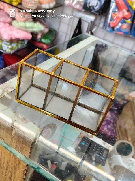 small matel gift glass boxes