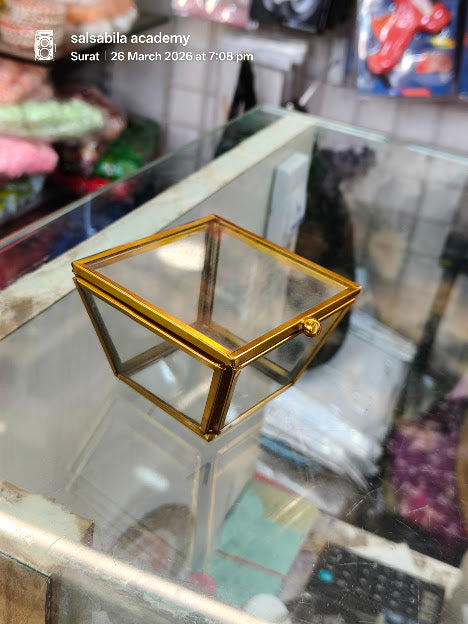 small matel gift glass boxes