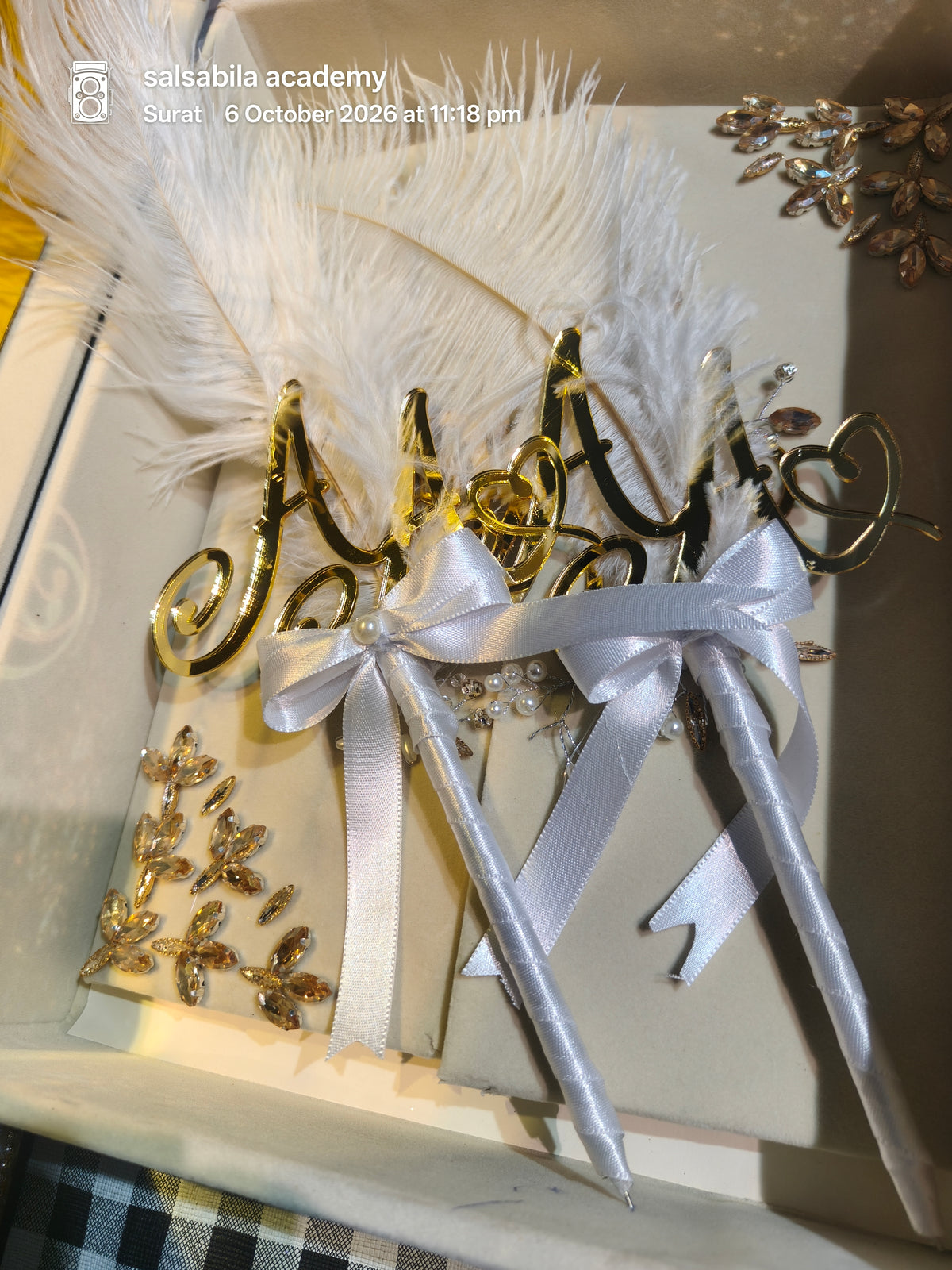 Stone work Nikah Nama Trending - Nikah File, Nikah Booklet, Nikah Pen 2 pieces