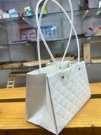 Textured Tote Bag Hampers For Gifting And Flower Bouquets Foldable(9x5")