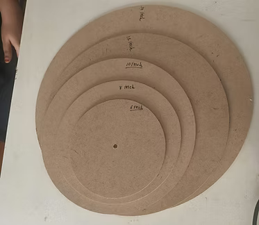 Premium Round MDF Clock Base for Resin & Fluid Art