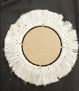 Handwoven Boho Macrame Coaster – Premium Artisan Table Decor