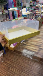 Transparent Rectangle pvc box - hamper box