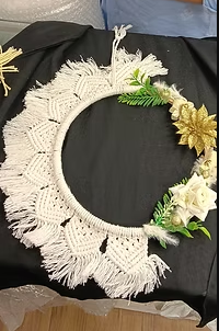 Handwoven Cotton Macrame Wall Decor | Minimalist Bohemian Tapestry