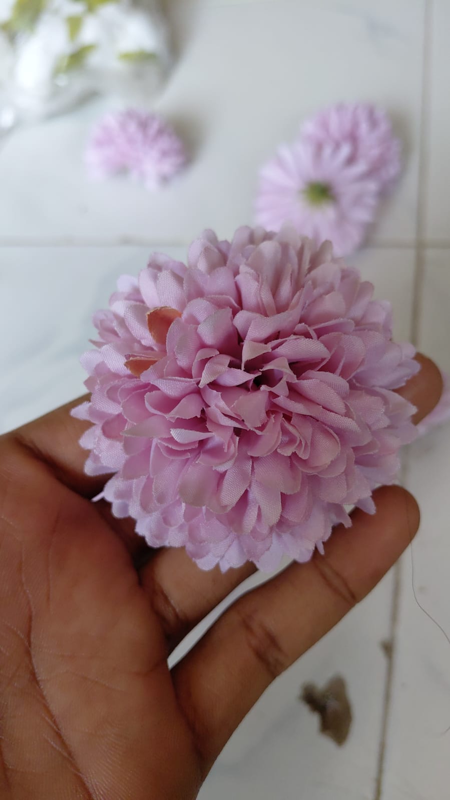 Premium Faux Floral Bloom Collection – Artificial Chrysanthemum & Dahlia Heads