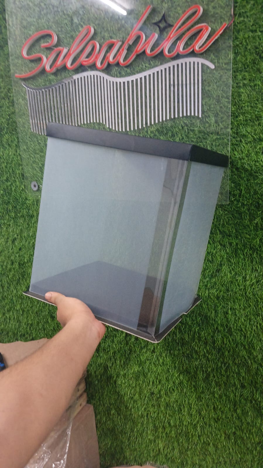 Cabin (Square) None Transparent PVC Box | Cake Tall box | Hamper Box