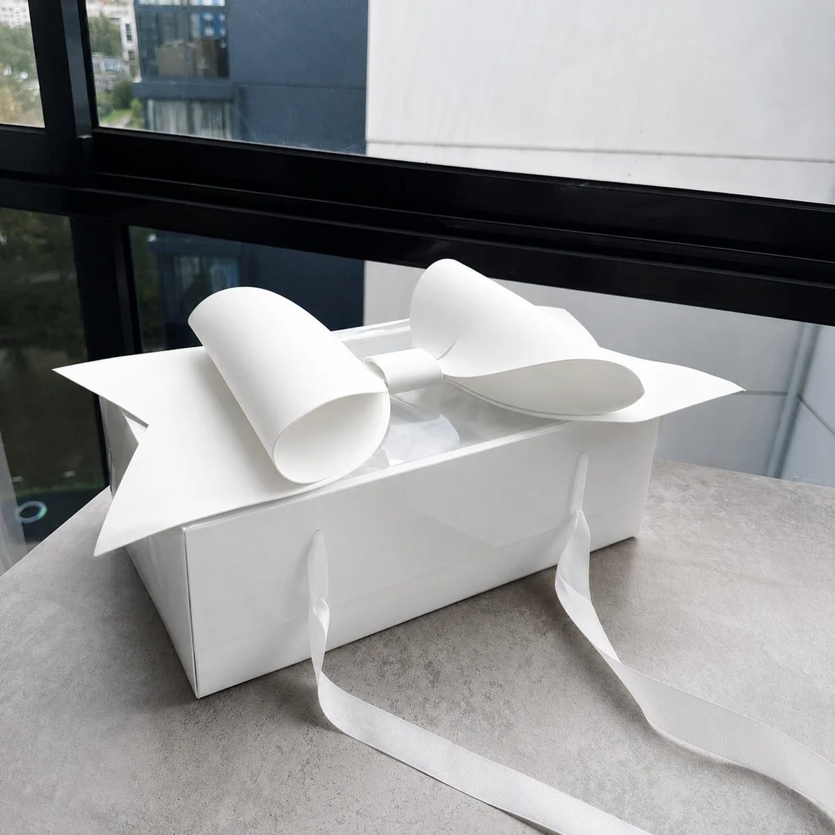 Transparent gift Bow box | for hamper