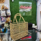 Golden Metal Mesh Basket