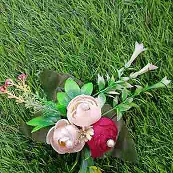 Artificial Flower Brooch for Gift & Trousseau Packing – Elegant Floral Accessory