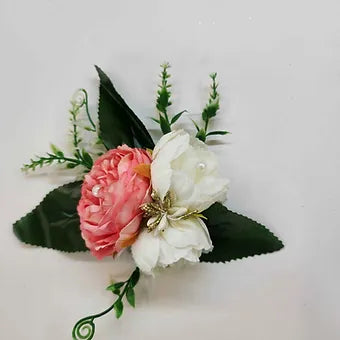 Artificial mixed based flower Brooch