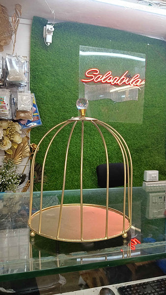 Metal cage Ring Cake Stand