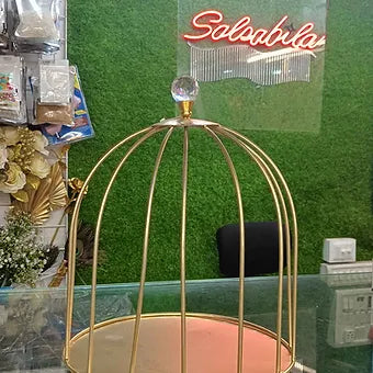 METAL CAGE RING CAKE STAND