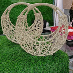 metal jute basket for hamper