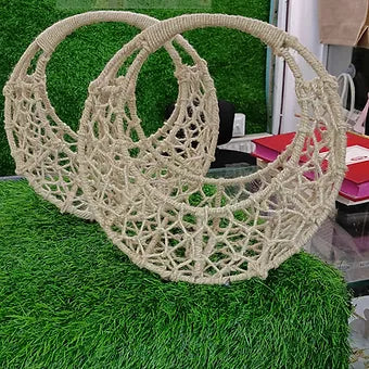 metal jute basket for hamper