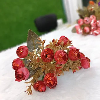 Glitter peonies bunch