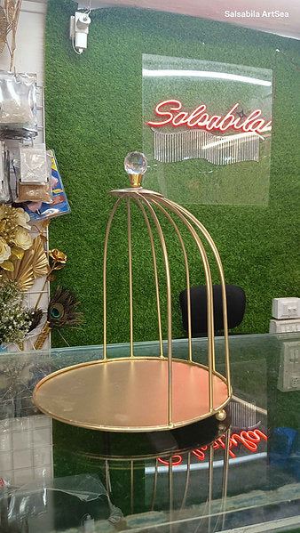 Metal cage Ring Cake Stand