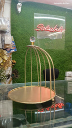 Metal cage Ring Cake Stand