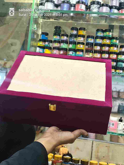 Luxury Resin Quran Box – Premium Velvet Lined Gift Hamper Box