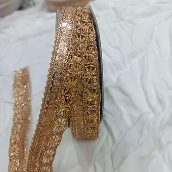 Glitter jari lace chakra design