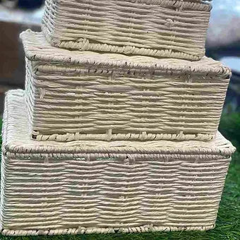 Jute Metal Basket
