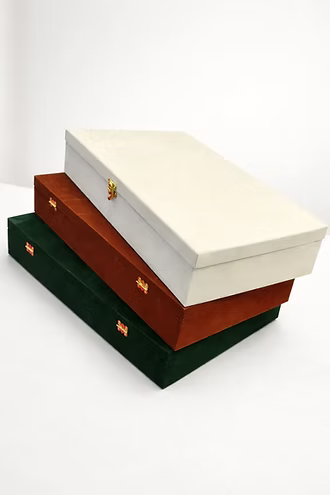 MDF Rectangle box / with velvet for Nikah file
