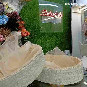 CLUSTER OVAL NET HAMPER BASKET