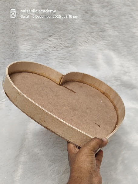 Heart-Shaped MDF Serving | Gifting Tray
