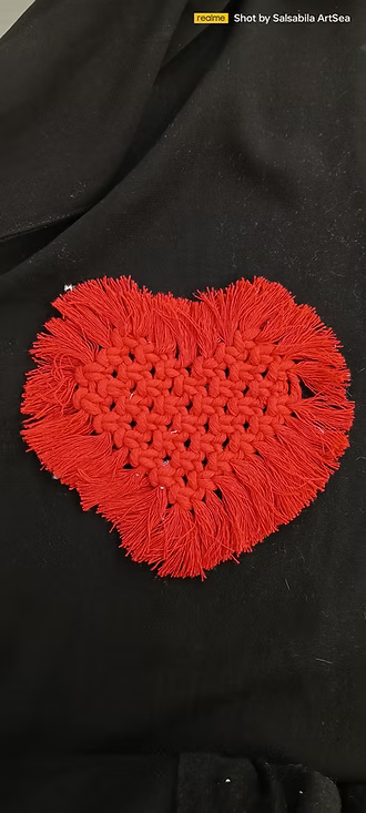 Handcrafted Macrame Heart – Artisan Boho Wall Decor & Keepsake