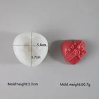 3D Heart Soap & Candle Handmade Mould