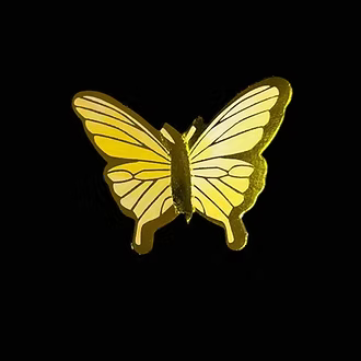 Exquisite Gold-Edge Decorative Butterflies – Pack of 10