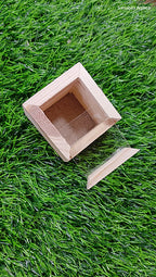 Wooden Acrylic Slider Box 2.5*2.5*2.5