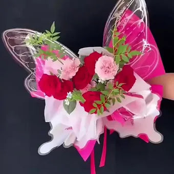 Plastic Butterfly Wings for Bouquets – Decorative Floral Accents
