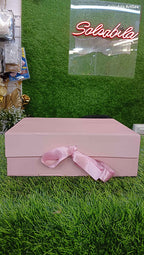 Plain Ribbon Trunk Collapsing Hamper Box