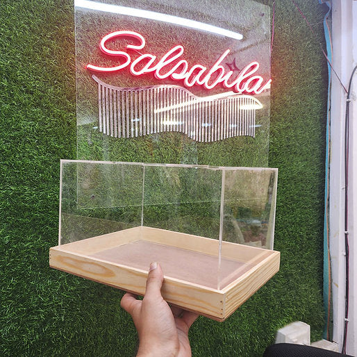 Acrylic wooden box