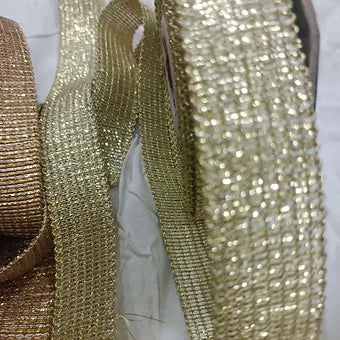 Glitter golden lace