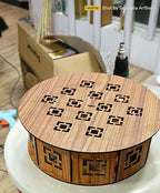 MDF Shine chocolate Wooden Box