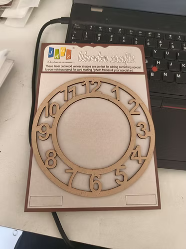 6-Inch Professional MDF Clock Numbers – Bold Scale for Giant Wall Art & Statement Clocks