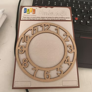 6-Inch Professional MDF Clock Numbers – Bold Scale for Giant Wall Art & Statement Clocks