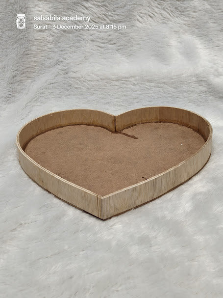 Heart-Shaped MDF Serving | Gifting Tray